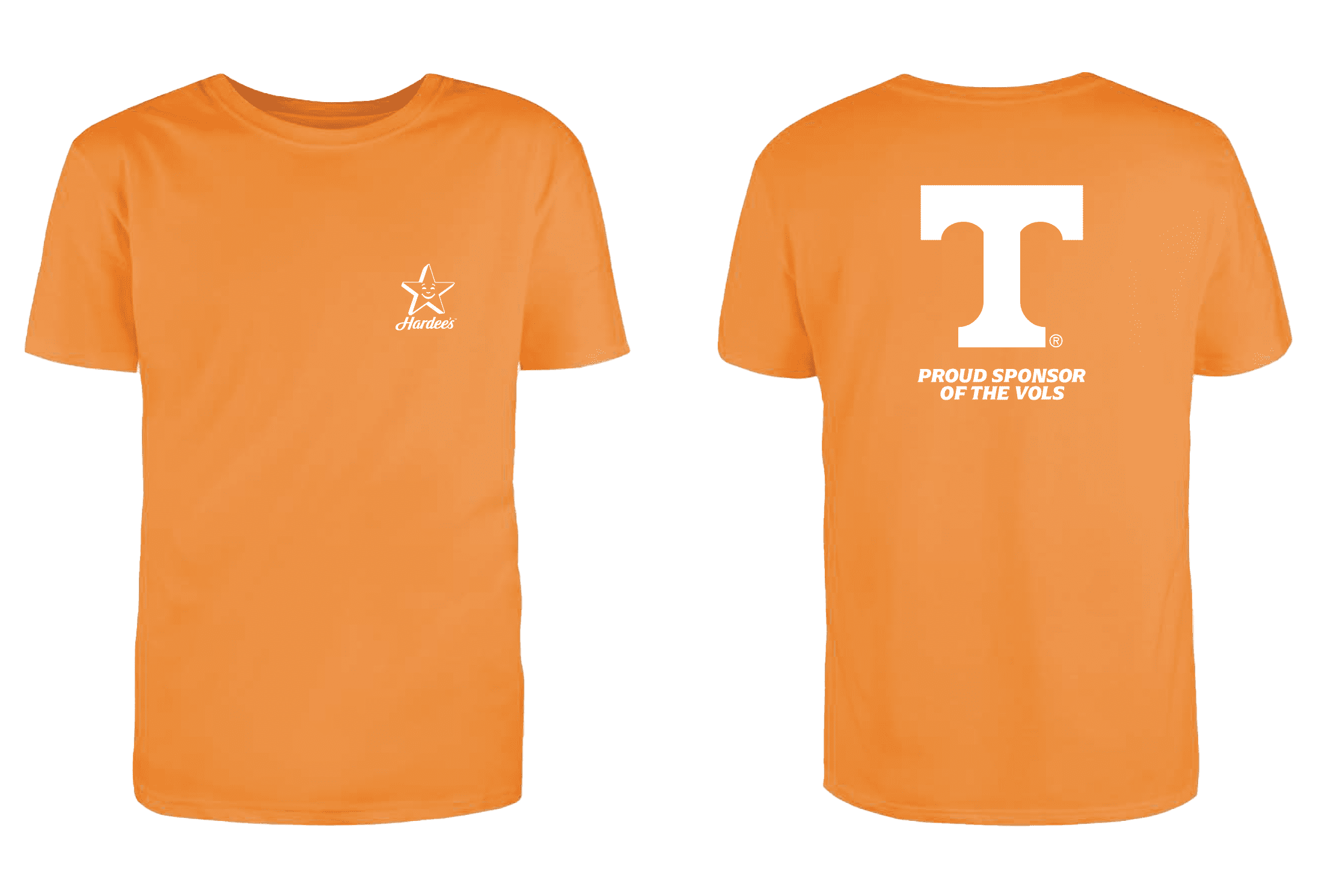 Tennessee vols t shirt orange with a white T