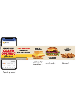 facebook carousel ad with 4 images of food
